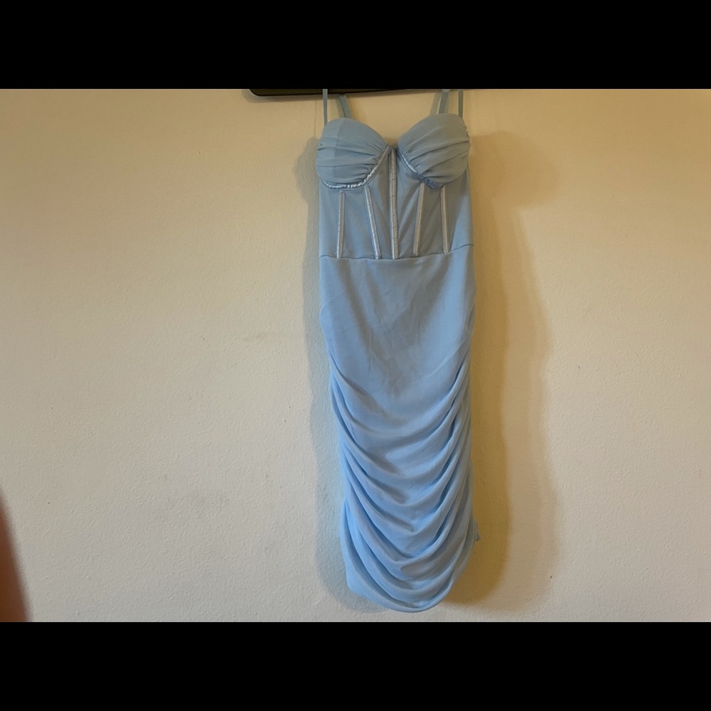Beautiful light blue corset dress